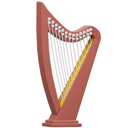 Harp 3D Icon