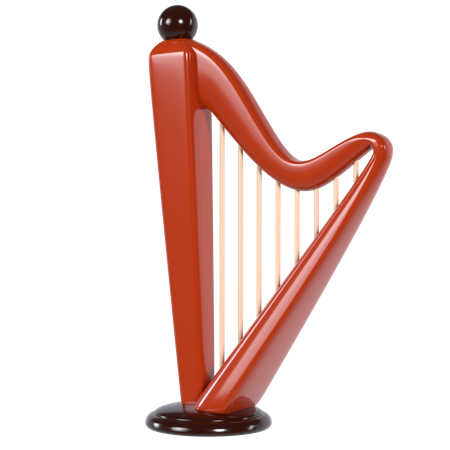 Harpe  3D Illustration