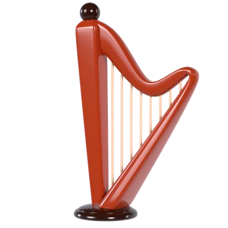 Harpe  3D Illustration