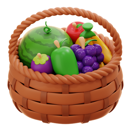 Harvest Basket  3D Icon