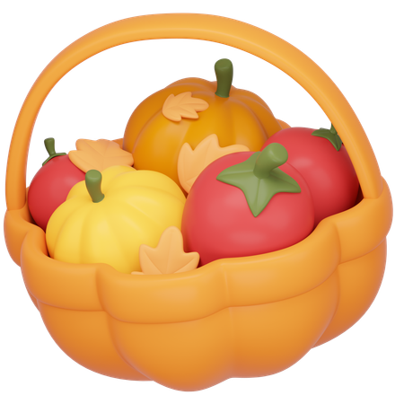 Harvest Basket  3D Icon