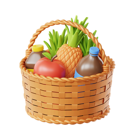 Harvest Basket  3D Icon