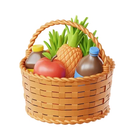 Harvest Basket  3D Icon