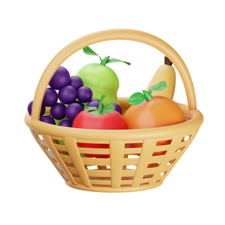 Harvest Basket  3D Icon