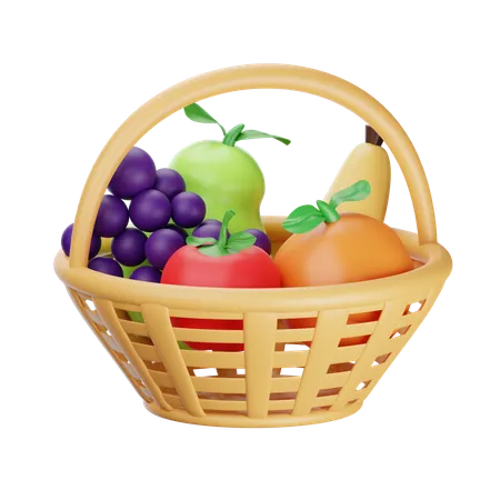 Harvest Basket  3D Icon