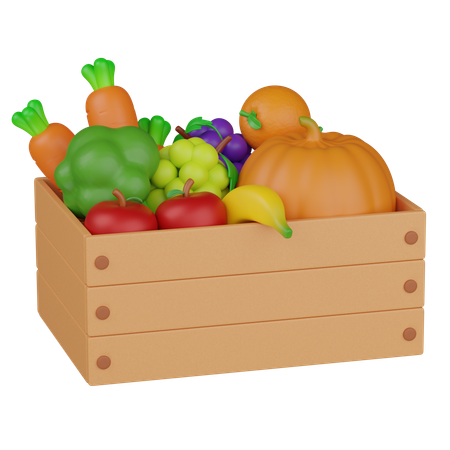 Harvest Box  3D Icon
