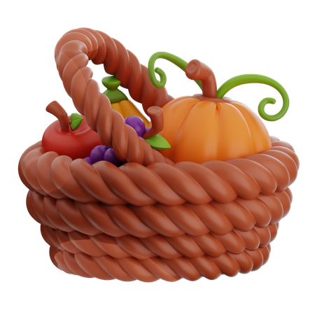 Harvest Fruits  3D Icon