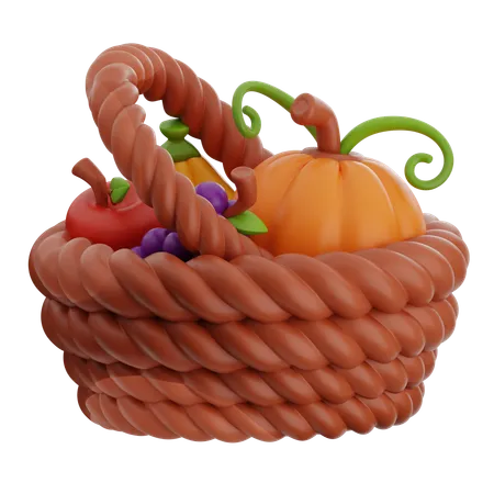 Harvest Fruits  3D Icon