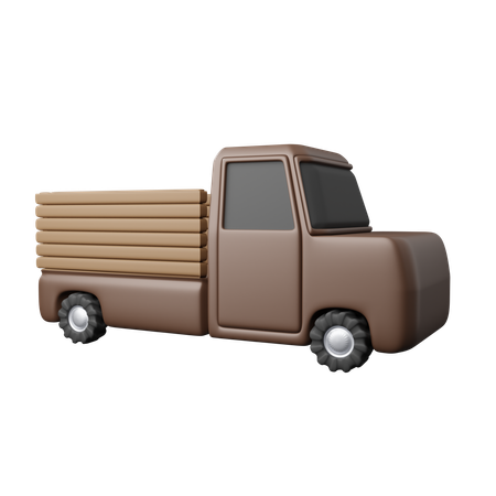 Harvest transport trucks  3D Icon