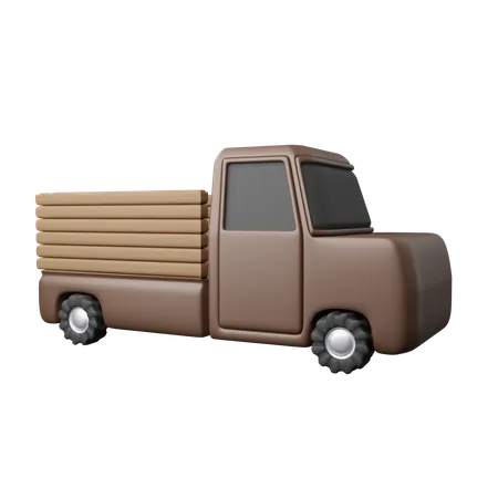 Harvest transport trucks  3D Icon