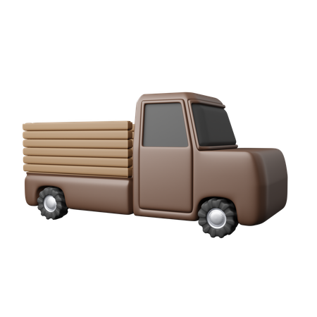Harvest transport trucks  3D Icon