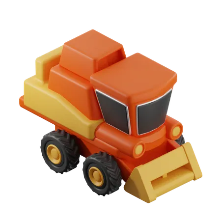 Harvesting Vehicle  3D Icon