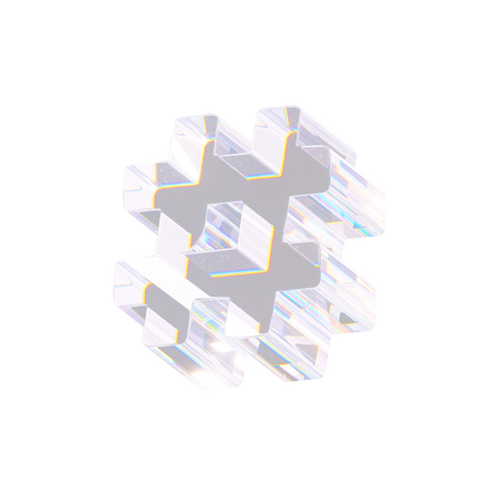 Hash Tag  3D Icon