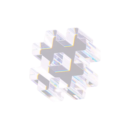 Hash Tag  3D Icon