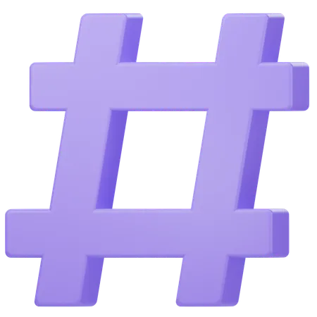 Hashtag  3D Icon