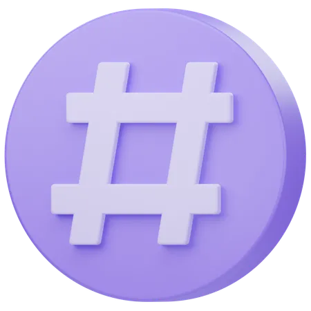 Hashtag  3D Icon