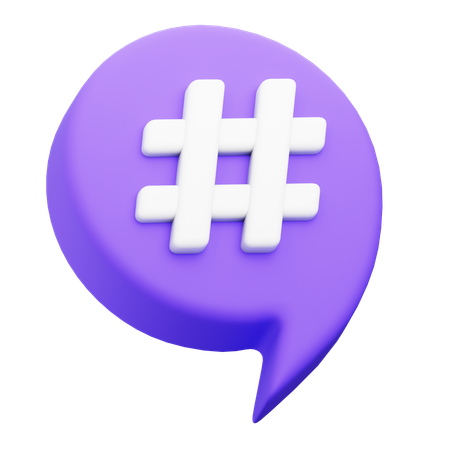 Hashtag  3D Icon