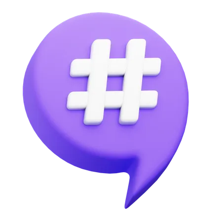 Hashtag  3D Icon