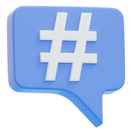 Hashtag  3D Icon