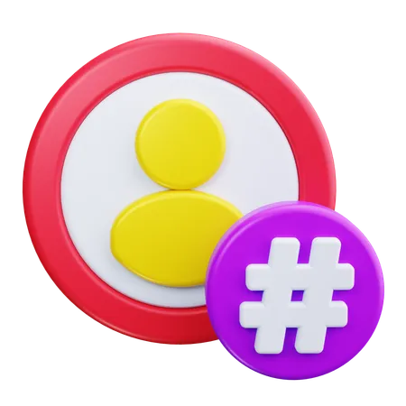 Hashtag  3D Icon