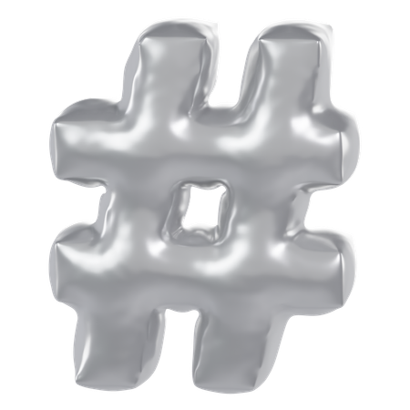 Hashtag  3D Icon