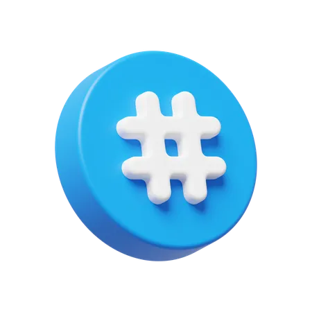 Hashtag  3D Icon