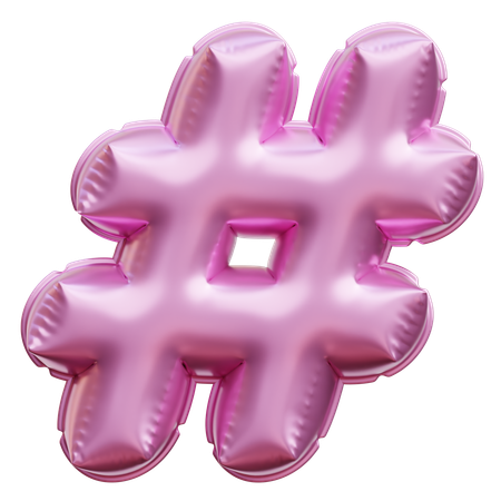 Hashtag  3D Icon