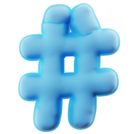 Hashtag  3D Icon