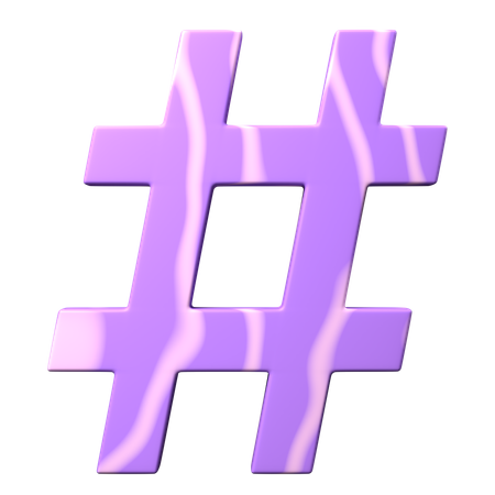 Hashtag  3D Icon