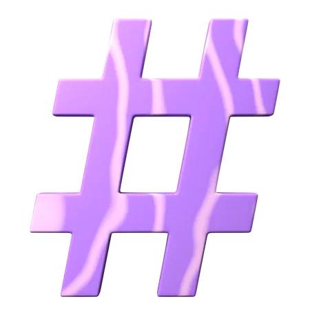 Hashtag  3D Icon