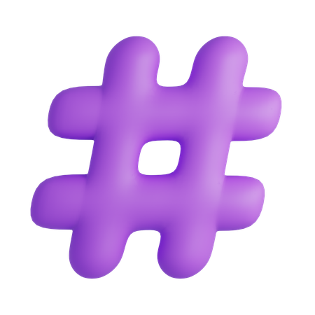 Hashtag  3D Icon