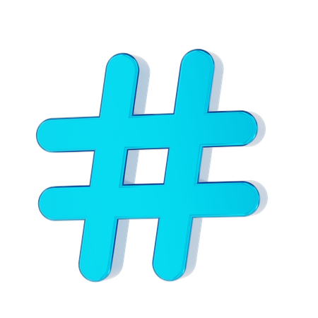 Hashtag  3D Icon