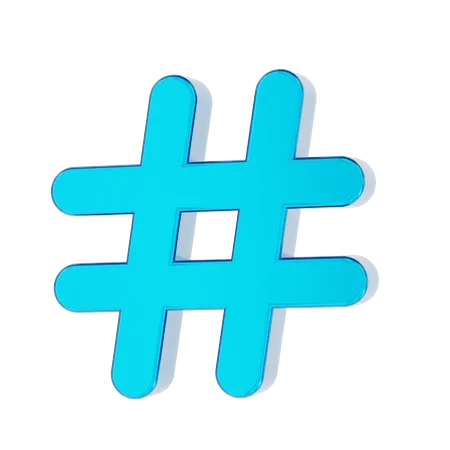 Hashtag  3D Icon