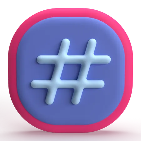 Hashtag  3D Icon