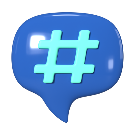 Hashtag  3D Icon