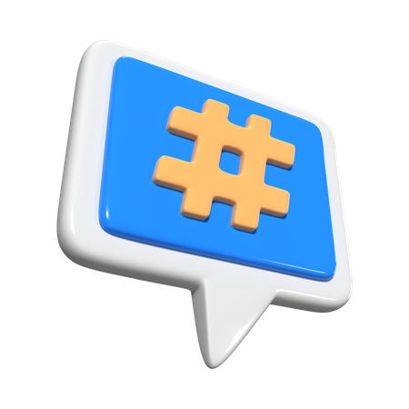 Hashtag  3D Icon