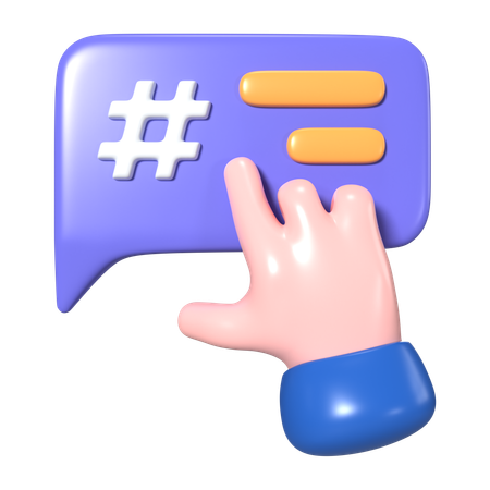 Hashtag  3D Icon