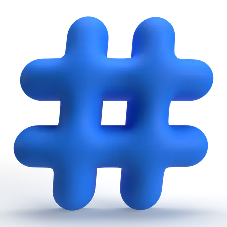 Hashtag  3D Icon