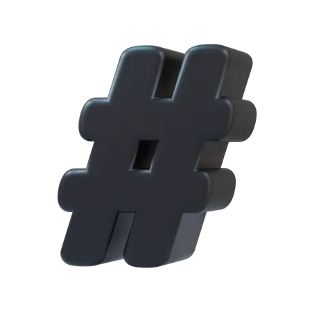 Hashtag  3D Icon