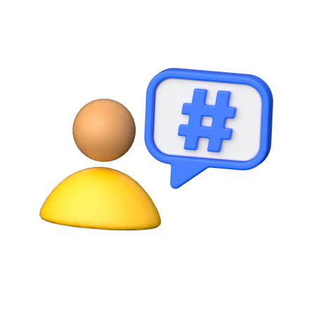 Hashtag  3D Icon