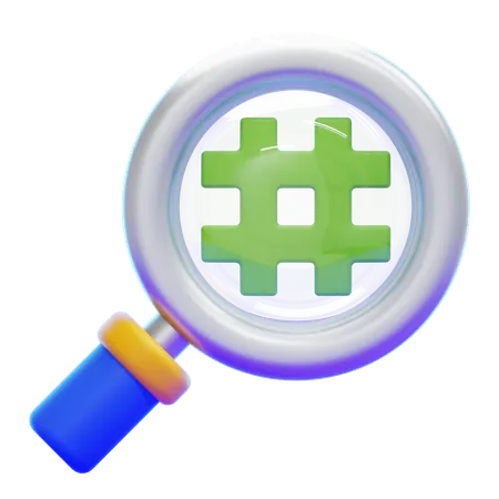 HASHTAG  3D Icon
