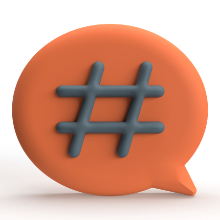 Hashtag  3D Icon