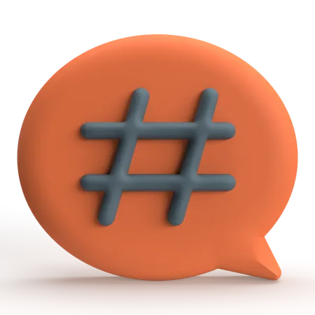 Hashtag  3D Icon