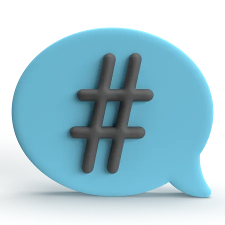 Hashtag  3D Icon