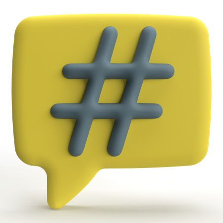 Hashtag  3D Icon