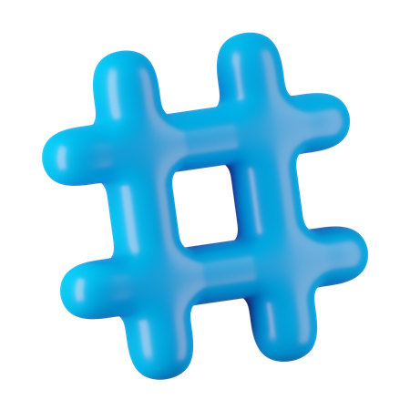 Hashtag  3D Icon