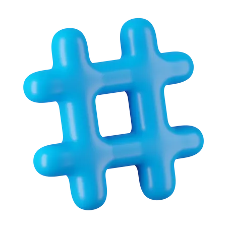 Hashtag  3D Icon