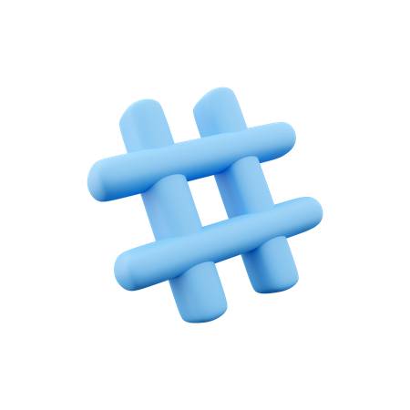 Hashtag  3D Icon