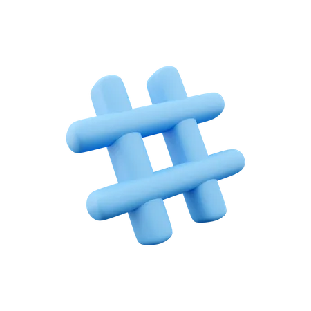 Hashtag  3D Icon