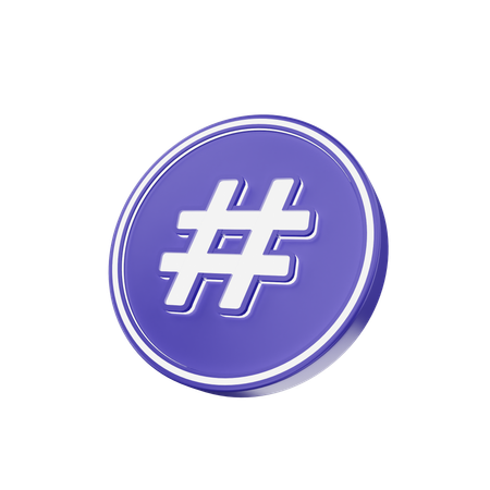 Hashtag  3D Icon